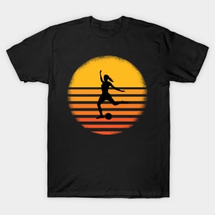 woman soccer vintage T-Shirt